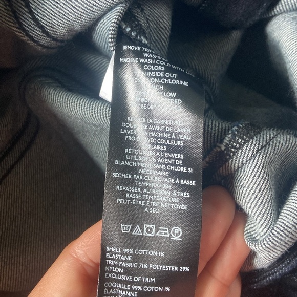 Pilcro Dramatic Bow Back Mini DressSz 6 Avantgarde Denim Cotton Black Anthro - Picture 8 of 9